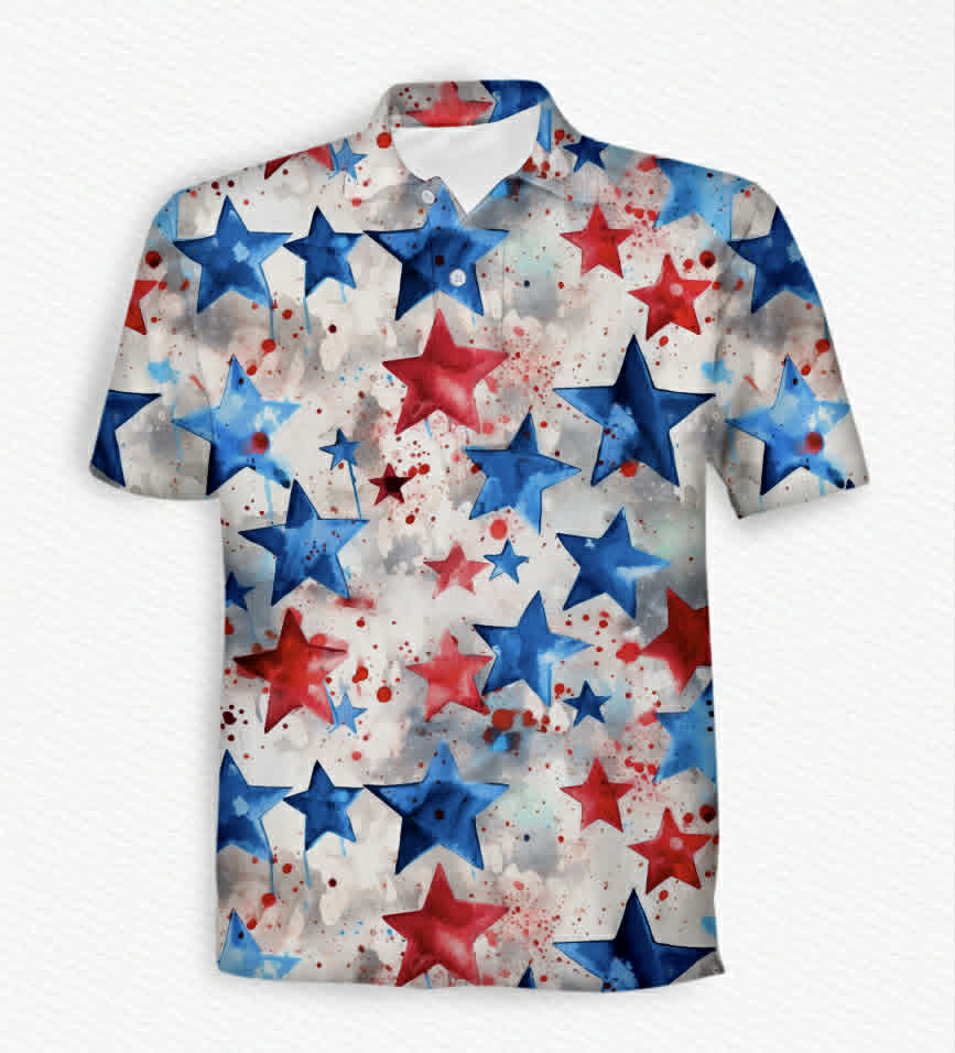 Red, White and Boom Men's Polo - 4OJ Pre-Order