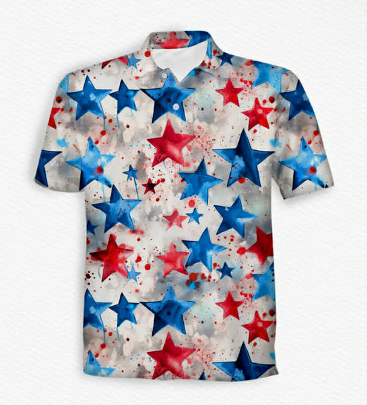 Red, White and Boom Men's Polo - 4OJ  Pre-Order
